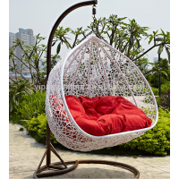 Hot sale two seat rattan hanging basket swing chair